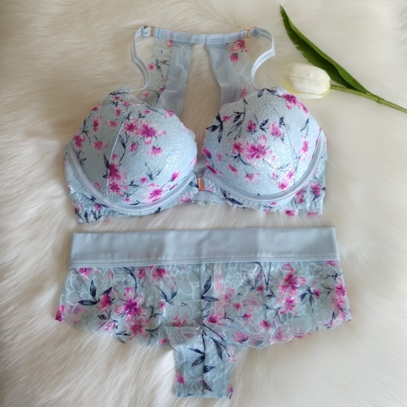 PINK Victoria's Secret Other - 🌺Size 36D PINK VS DATE PUSH-UP BRA + PANTY M